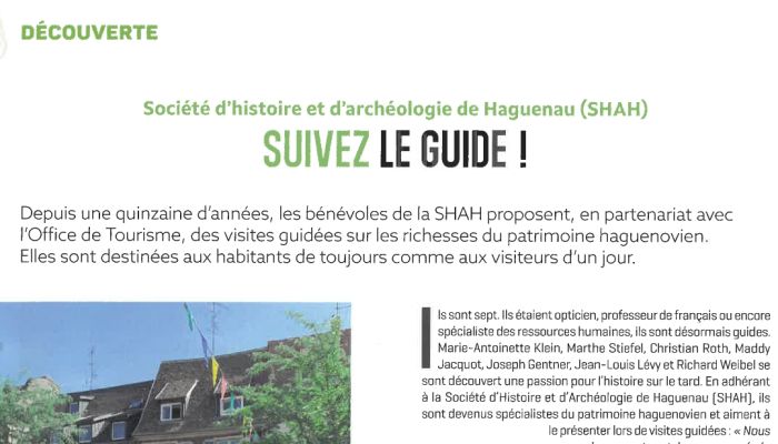 Les guides de la SHAH à l'honneur Les guides de la SHAH à l'honneur