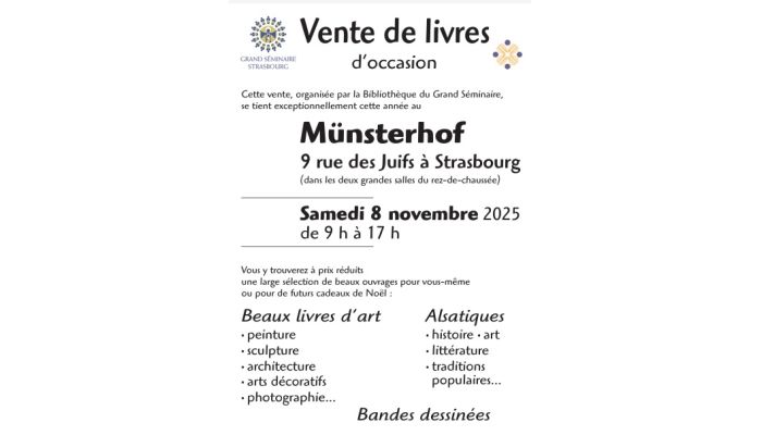 Ventes de livres au Grand Séminaire